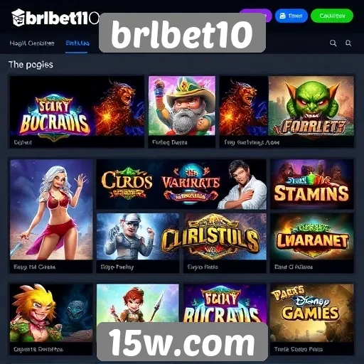 Variedade de jogos disponíveis no brlbet10